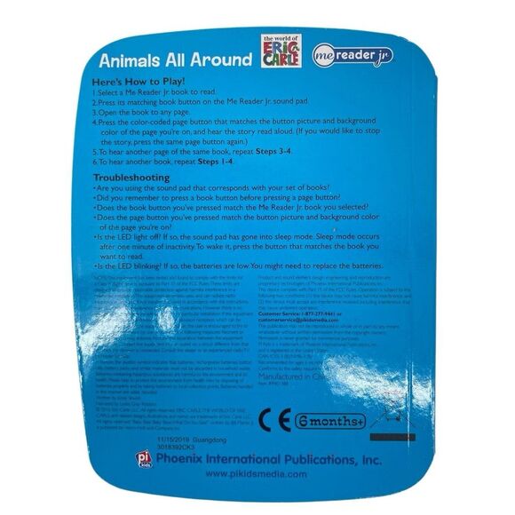 Me Reader Junior World of Eric Carle 8-Book Library & Electronic Reader PI Kids - Picture 5 of 12